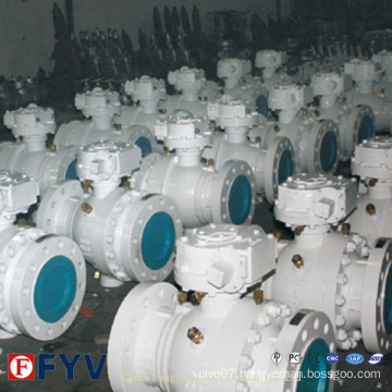 API 6D 3PCS Top Entry Ball Valve with Turbine